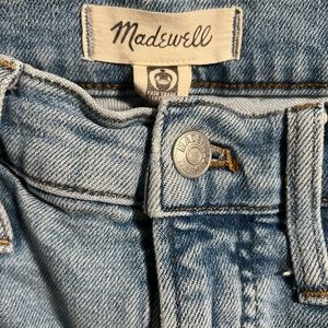 Madewell high waist lightly distressed jeans